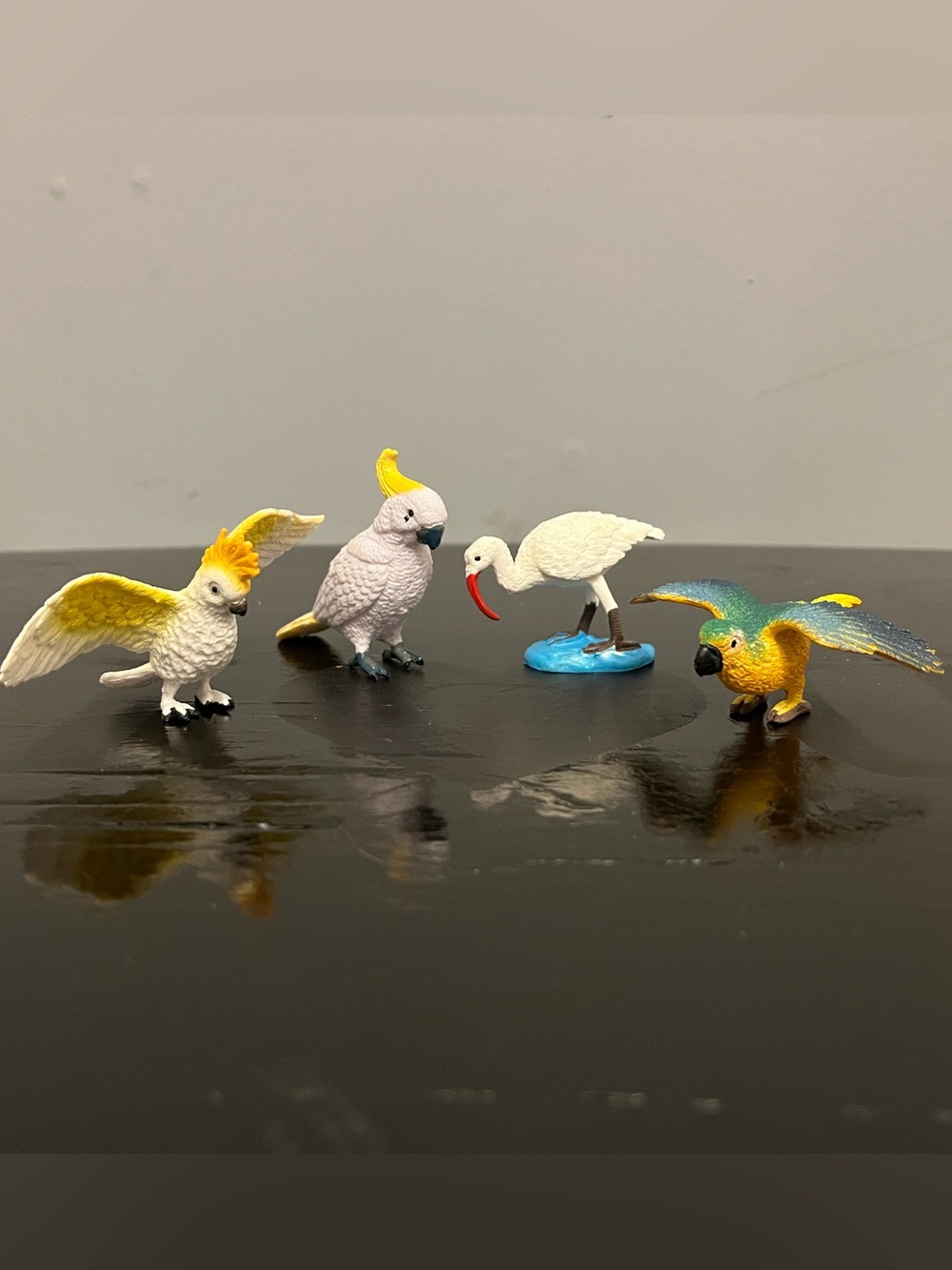 Lot of 4 Plastic Bird Figurines